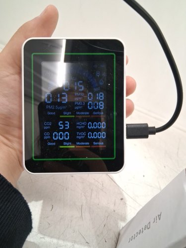 multipurpose digital AIR QUALITY DETECTOR with 10 functions - WHITE (MODEL: ZN-MT13) image 4