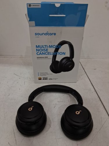 soundcore by anker life q30 hybrid active noise cancelling headphones with multiple modes, hi-res sound, custom eq via app, 40h playtime, comfortable fit, bluetooth headphones, connect to 2 devices - black (model: a3028) image 2