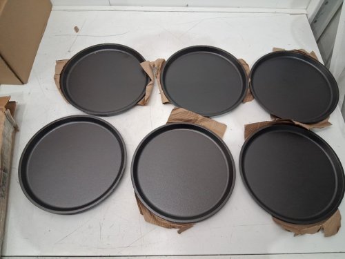 6pk lodge cast iron Round Handleless Serving Griddle - 9.25" - black (model: l7ogh3) image 3