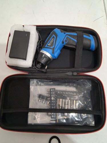 MXMZHXU Cordless Screwdriver with 47 Accessories and led light - 320 RPM - blue/black (MODEL:T01MX001) image 3