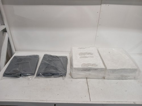 4pc patioglow outdoor patio waterproof seat cushion set - 22" x 22" x 4" - light grey (model: msz-bx-cushionset-22x22x4-4p-lightgrey) image 3