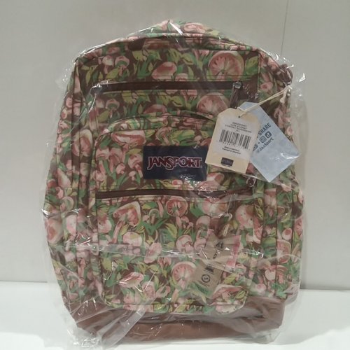 JanSport Cool Student Backpack with 2 Compartments & Ergonomic Shoulder Straps - 34L - Fits 15" laptop - Painterly Mushrooms (Style: JS0A2SDDGX1) image 2