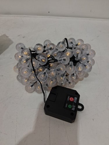SOLAR POWERED STRING GLOBE LIGHTS - BLACK image 4