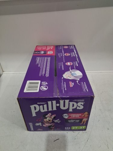 104pk pullups girls mini mouse diapers - size 2t-3t - multicoloured (model : 00036000540895) image 2