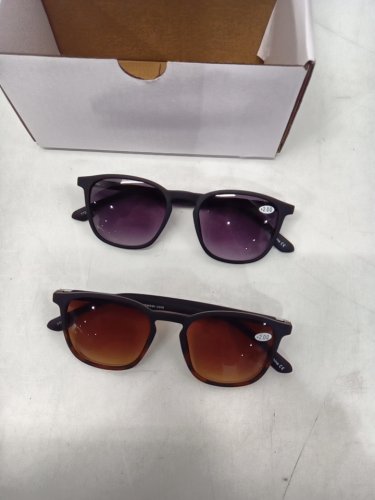 2PK UNISEX sav eyewear miami sun readers - +2.00- black frame image 3