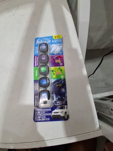 5PK Febreze Car Vent Clip - ocean, platinum ice, linen & sky, moonlight breeze & original (MODEL: 1858498) image 2