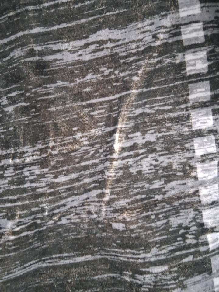 GarveeHome Modern Scalloped WASHABLE Area Rug - 12FT X 9FT - Black/WHITE image 7