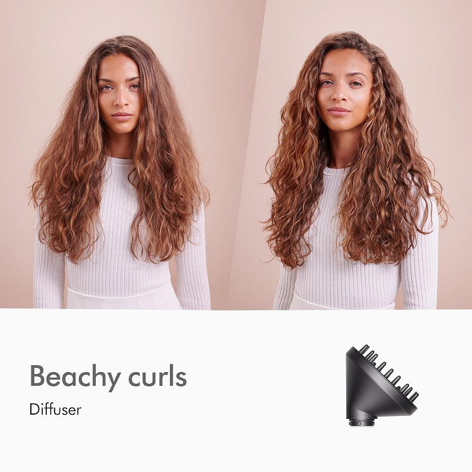 8pc dyson airwrap complete long diffuse multi hair styler with storage case - copper/nickel (model: hs05). image 6