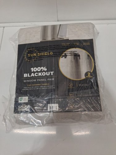 (2 panel) regal home grommet top Palermo blackout curtain - 52" x 84" - grey image 4