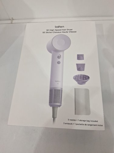 laifen se high speed hair dryer with 3 nozzle attachments- purple (MODEL: 1876543) image 2