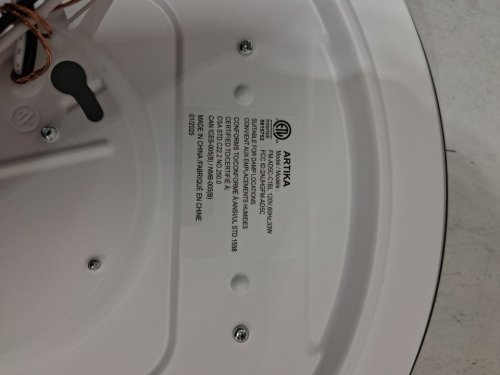 artika altitude dimmable ceiling light Modern Flush Mount - 15" - black (model:1754444) image 4