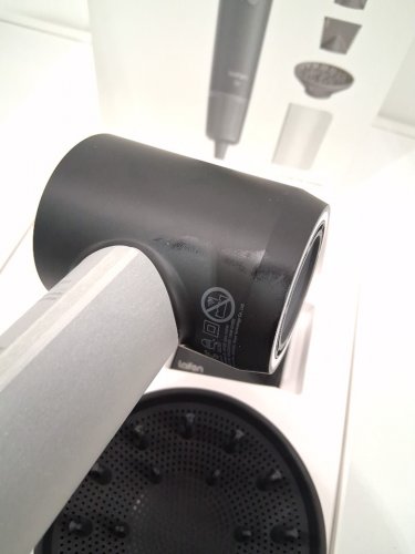 laifen se high speed hair dryer with 2 nozzle attachments and travel bag - black - (model: SE) image 5