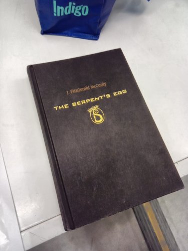 (HARDCOVER) THE SERPENTS EGG a novel by j. fitzgerald mccurdy image 2