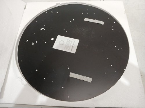 magflerum crushed diamond round wall mirror - 24" - silver image 3