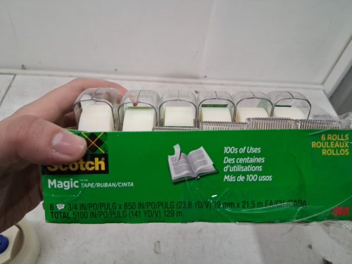 6pk scotch magic tape rolls with dispensers - invisible image 4