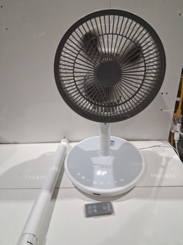 Woozoo 360° Pedestal 12-SPEED Air Circulator - ADJUSTABLE HEIGHT 21" TO 40" - WHITE (Model: STF-360DC/1747373) image 3
