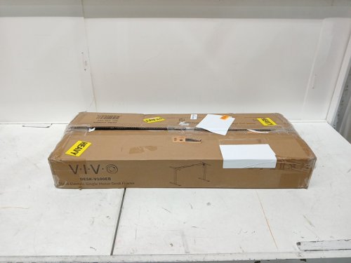 vivo electric single motor desk frame with 2 button controls - 36.4" - 53.7" L , 27.8" - 47" H - Black (Model: DESK-V100EB) image 4