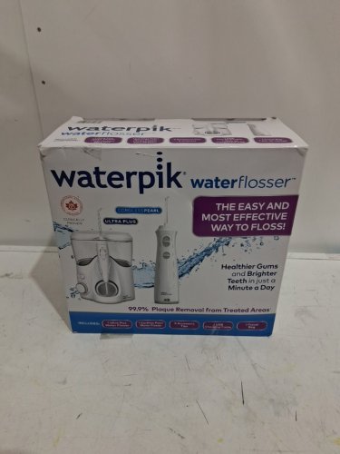 Waterpik Waterflosser Ultra Plus Water Flosser & Cordless Pearl Water Flosser - 5 Accessory tips, USB Charging Cable & Travel Case - white - (model: wp-150c/wf-13c020 1701338) image 2