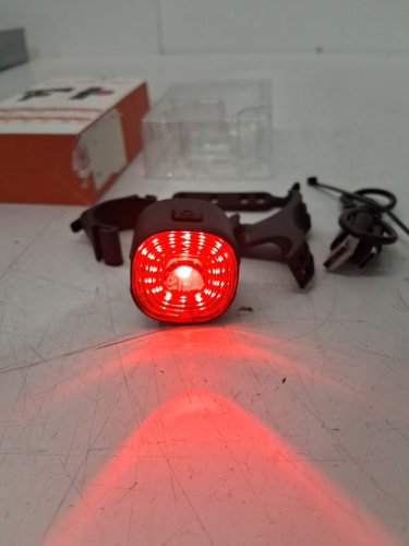 Semaho Rechargeable Smart Bike Tail Light - 250mAh Battery - 6 Modes - Black (Model: WT09) image 4