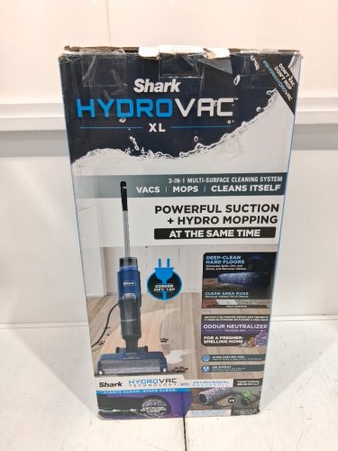 SHARK HYDROVAC XL 3-IN-1 CORDED SELF-CLEANING VACUUM & MOP SYSTEM - BLUE (MODEL: WD101C) image 2