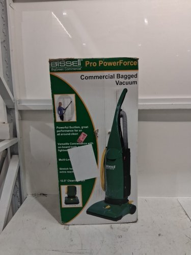 Bissell Big Green Commercial Pro PowerForce Bagged Upright Vacuum with 13'' clearing path - Single Motor with Onboard Tools - green (model: BGU1451T) image 2