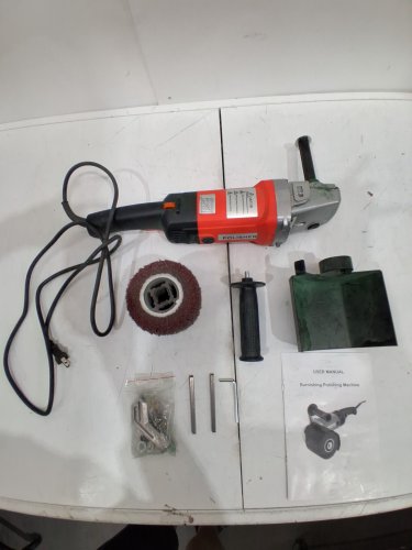 BriSunshine Multisurface electric burnishing/Polisher machine for Metal & Wood - 1400W - 600-3600RPM - Red/Black image 5