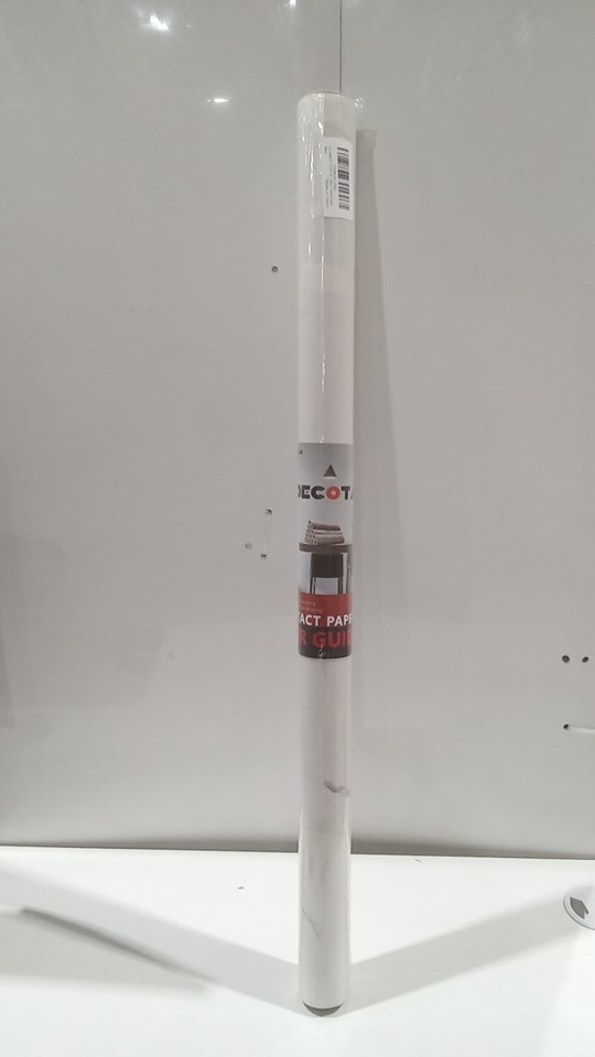 Decotalk multi-purpose adhesive contact paper - 2.5FT x 10FT - White marble (Model: LOMJ) image 4