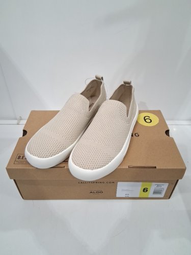 WOMEN'S CALL IT SPRING LUCKEE KNIT SHOES - 6 - BEIGE/WHITE (STYLE: 1887008) image 2