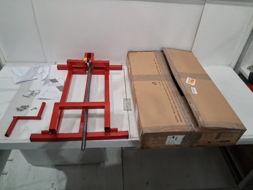 VOUNOT LAWN MOWER JACK LIFTER - 400KG CAPACITY - red image 2