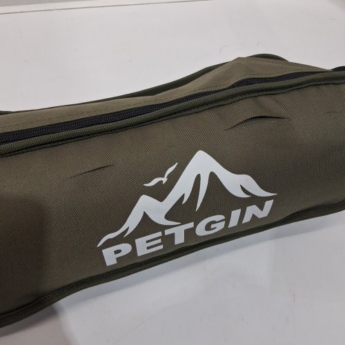 PETGIN HIGH BACK FOLDING CAMPING CHAIR WITH REMOVABLE PILLOW AND SIDE POCKET - OLIVE GREEN image 4