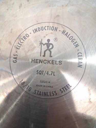 HENCKELS PARADIGM DUAL PERFORMANCE TRI-PLY WOK WITH LID - 12" - GREY/STAINLESS STEEL (MODEL: 1883276) image 5