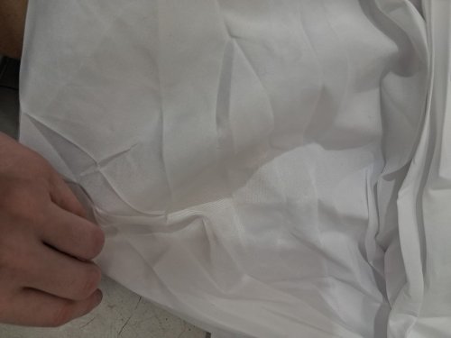 10PK  Fani Round White Polyester Wrinkle Resistant Tablecloths - 120" - White image 5