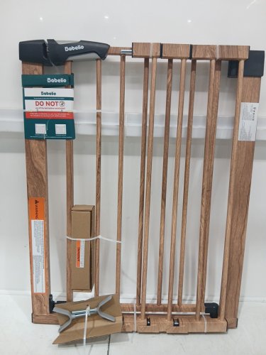 BABELIO EXTRA-WIDE PRESSURE MOUNTED BABY/PET SAFETY BARRIER GATE - 26" TO 40" WIDE - brown (MODEL: CB-M-101) image 3