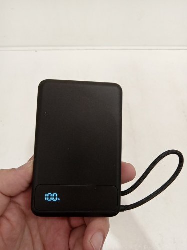 Wireless Portable Magnetic Power Bank - 10,000mAh - Black - (Model: P25) image 2