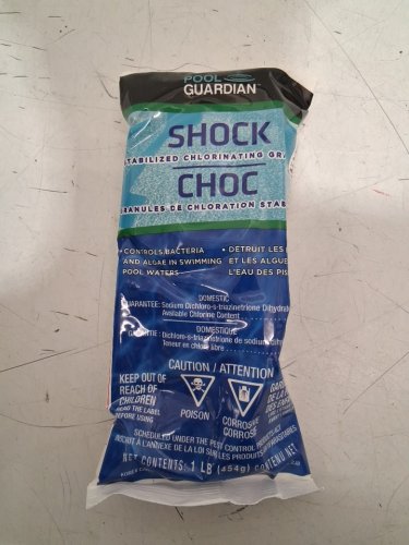 10pk pool guardian shock stabilized chlorinating granules - 454g, 10 x 1lb (model: 1988894) image 4