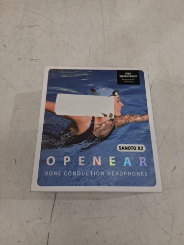 sANOTO bone conduction Wireless bluetooth headphones - IP68 Waterproof & Sweatproof - navy ( model: X2) image 2