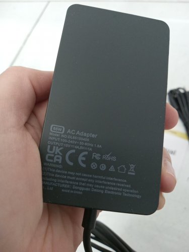 Portable AC Adapter Charger For Surface And Surface Pro Laptops - 65W (Model: DL65150400) image 4
