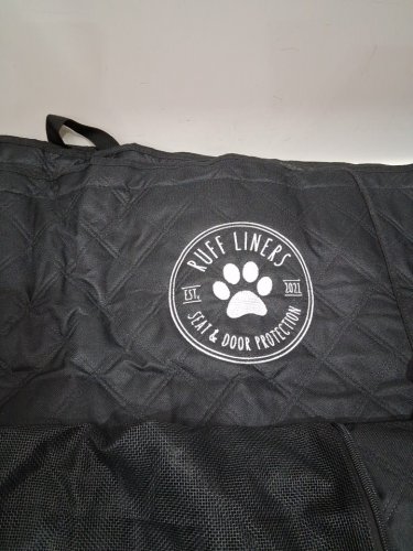 RUFF LINERS Back Seat and Door Cover WITH NON SLIP BACKING - FULL SIZE CREW CAB TRUCKS WITH FOLD UP SEATS - EXTRA large - BLACK image 7