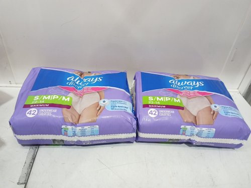 84PK Women's Always Discreet Maximum Protection Zero Leaks Underwear (2PKS of 42 Each) - Small/Medium - Light Pink (model: 30772) image 3