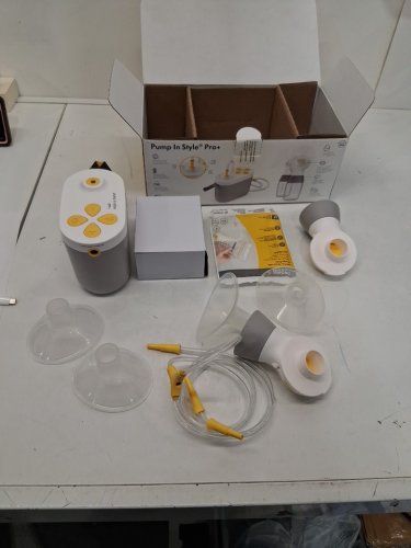 13PC MEDELA PUMP MAXFLOW IN STYLE DOUBLE ELECTRIC BREAST PUMP - 21 MM/24 MM SHIELDS - GREY image 3