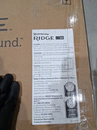 uppababy Ridge V2 jogger stroller - 55lbs max - savannah (pearl grey) (model: 1403-rdg-na-sav) image 4