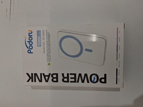 PODORU MAGSAFE MAGNETIC BATTERY PACK WITH TYPE-C CABLE FOR WIRELESS CHARGER - 10000MAH - 15W - BLACK (MODEL: ‎KT-D003) image 4