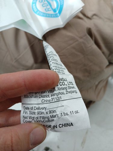 SNOWMAN COMFORTER - QUEEN - khaki/brown image 4