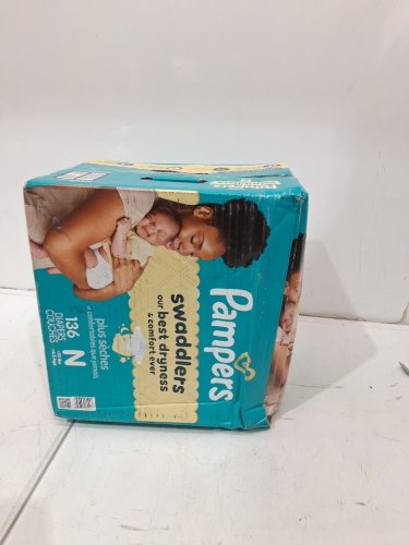 136PK PAMPERS SWADDLERS DIAPERS - NEWBORN SIZE image 2