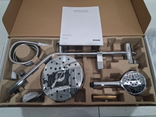 KOHLER HYDRORAIL 3-IN-1 MULTIFUNCTION SHOWER COLUMN WITH 7 SETTINGS - POLISHED CHROME (MODEL: RC38001P-G-CP / 1908718) image 3
