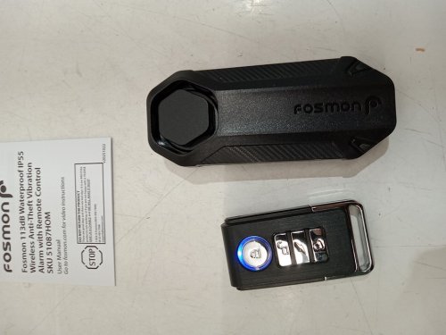 Fosmon Anti Theft Burglar Bike Alarm with Remote, Loud 113dB Wireless Siren for Bicycle - UP TO 90FT RANGE - BLACK - (MODEL:51087HOM) image 3