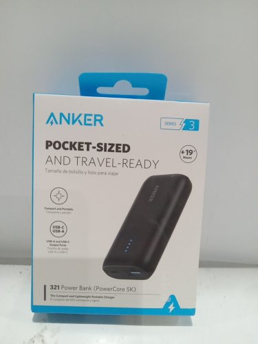 Anker 321 Power Bank, Pocket-Sized and Travel Ready Powercore 5K Portable Charger - Black (Model: A1112H11-1) image 2