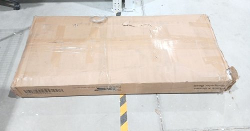 Electric Standing Computer Desk - Brown/Black (Model: AJ-DJ505458) image 2