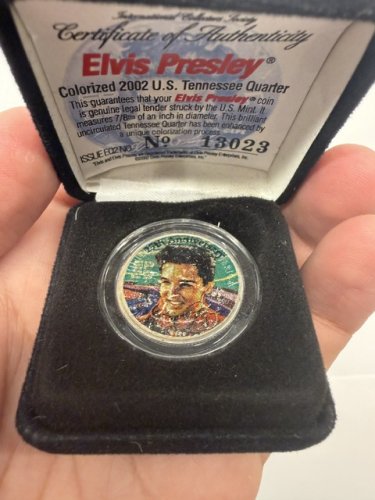 2 ELVIS PRESLEY COLORIZED TENNESSEE QUARTERS LIMITED EDITION image 5
