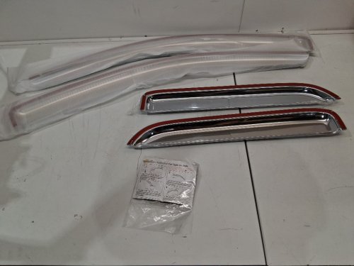 4pc Chrome window visors for 2014-2018 Silverado/Sierra 1500 (model: A80008-DA-94536) image 3